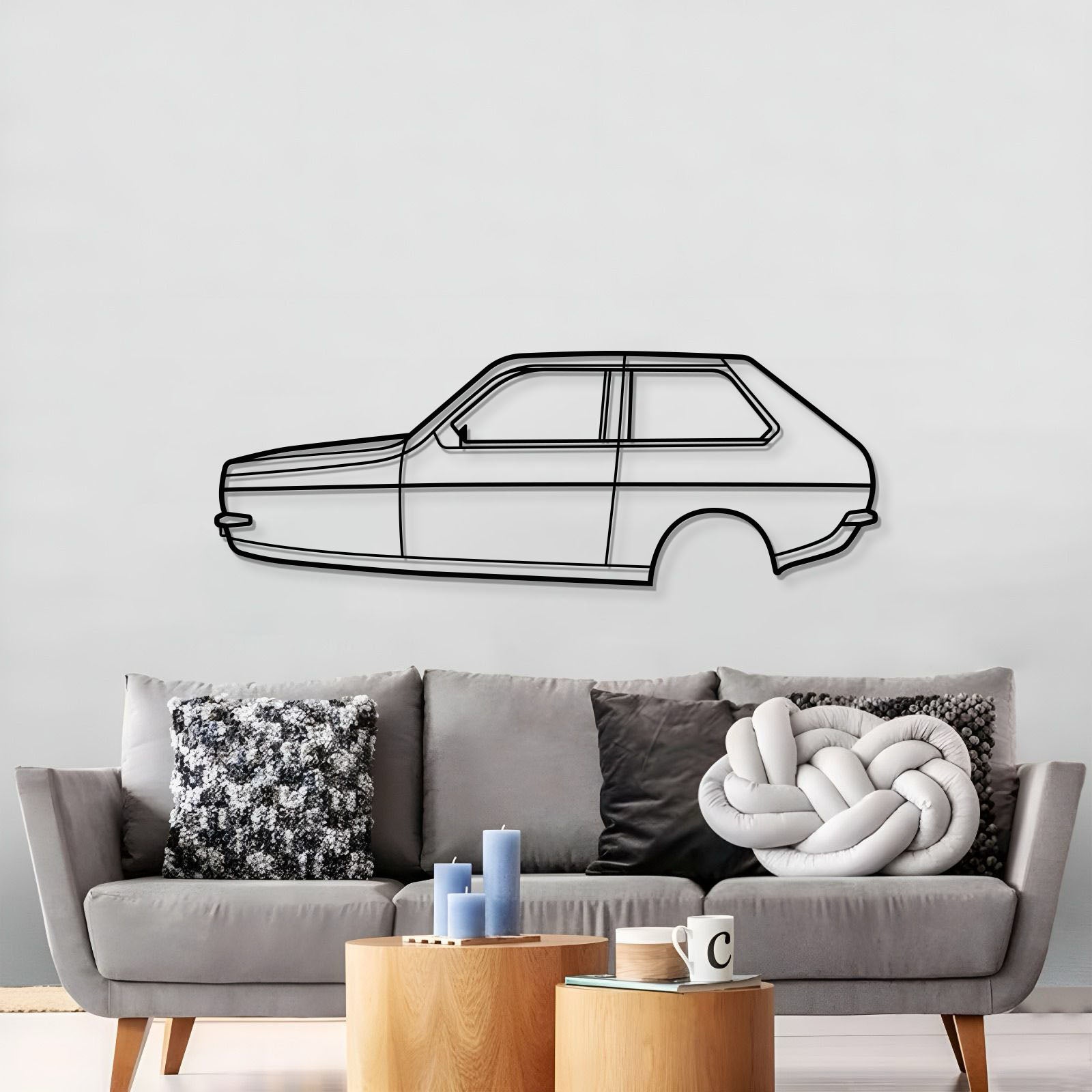 1977 Reliant Robin (MK1) Metal Car Wall Art - MT0176