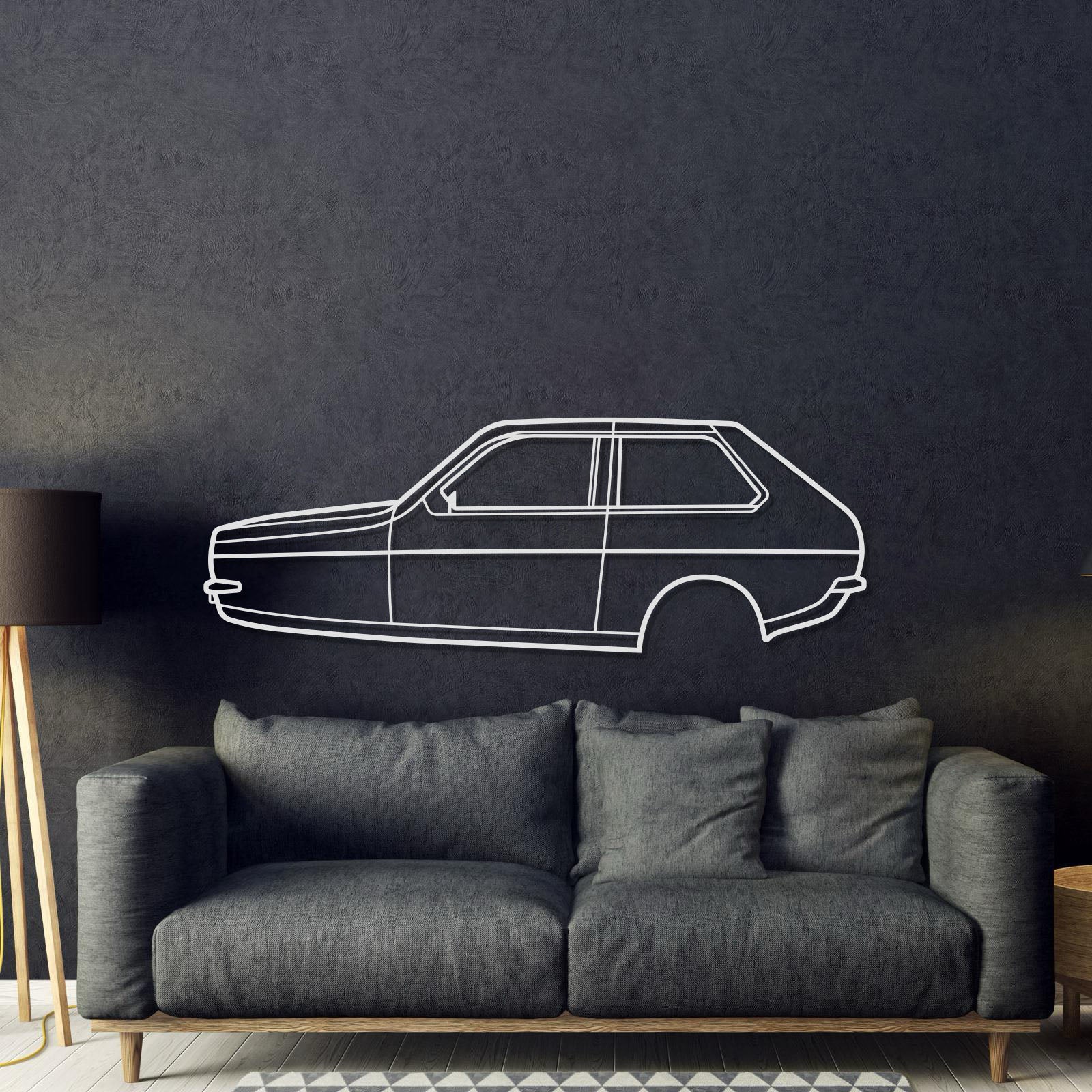 1977 Reliant Robin (MK1) Metal Car Wall Art - MT0176