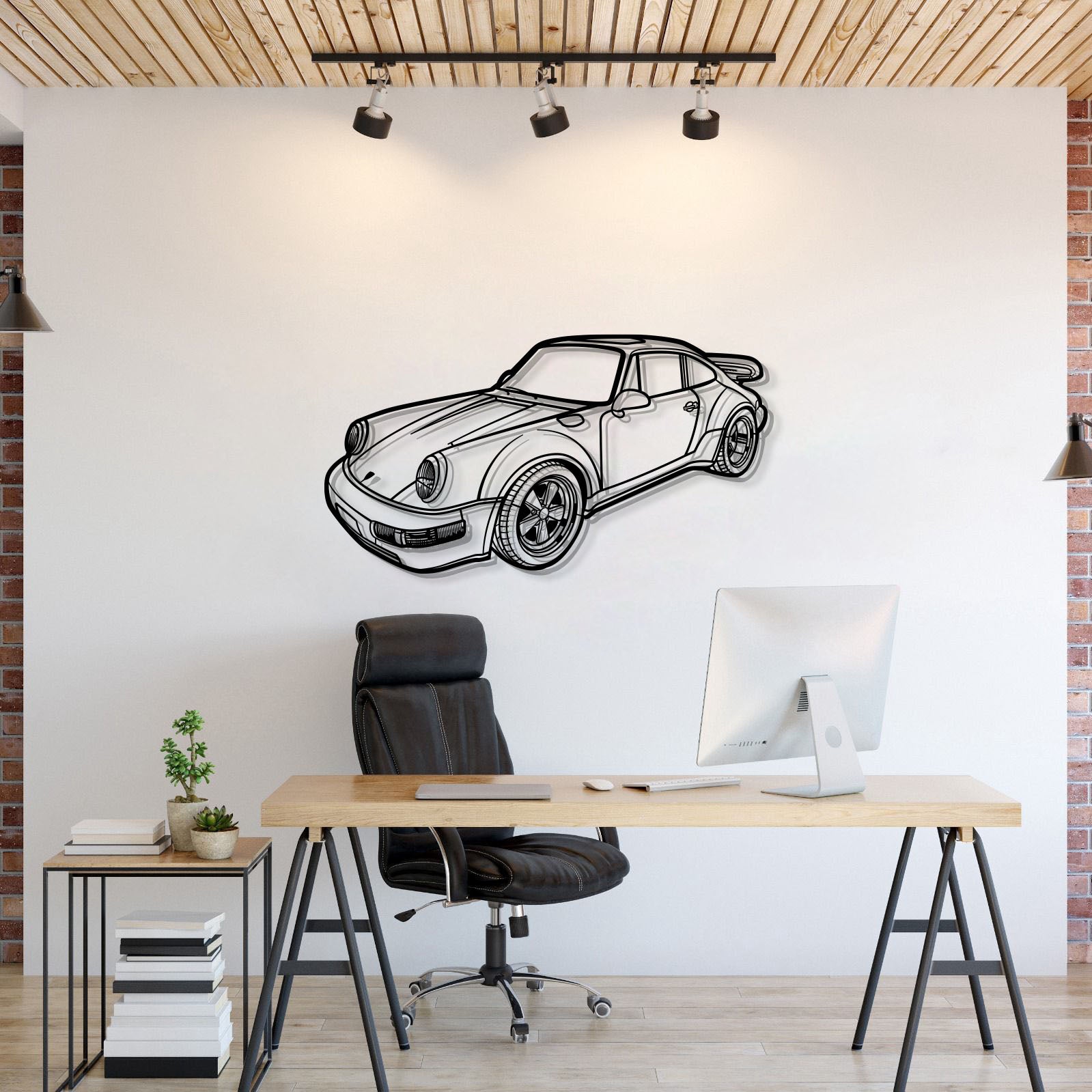 Perspective Metal Car Wall Art - MT1287