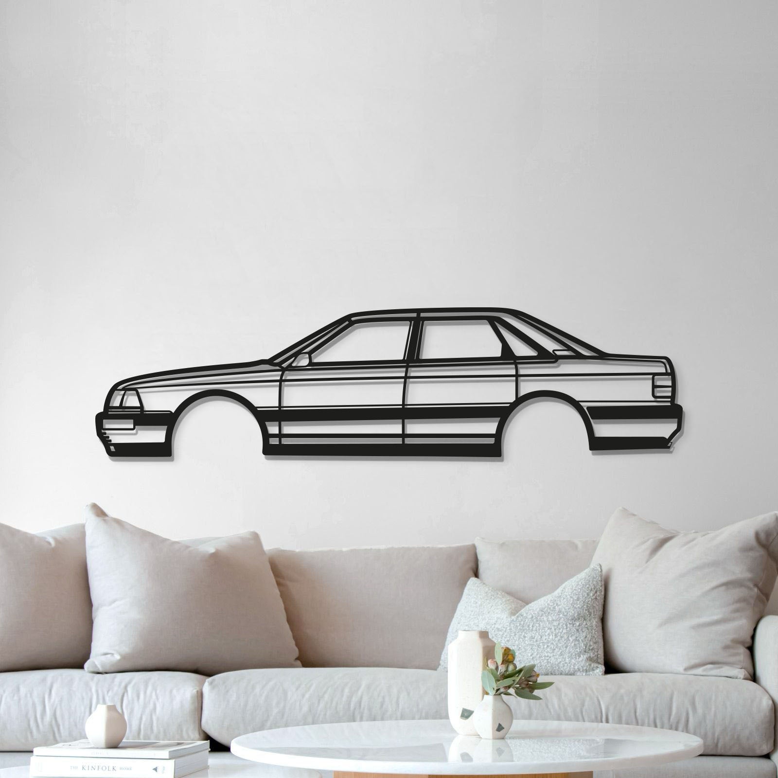 1980 V8 Metal Car Wall Art - MT0191