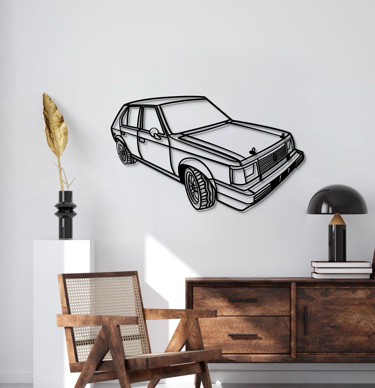 1980 Horizon Perspective Metal Car Wall Art - MT1182