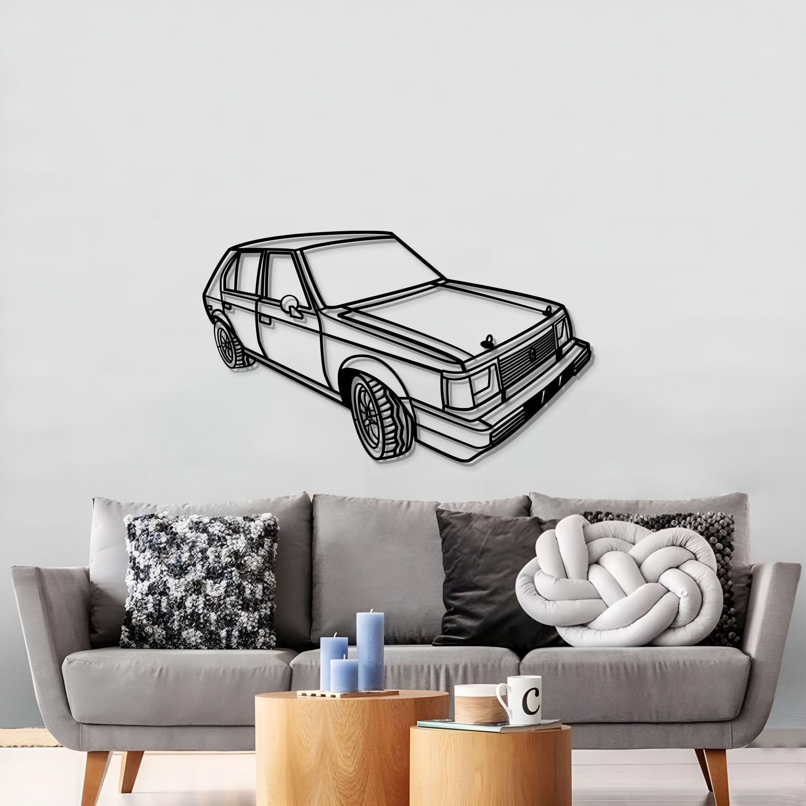 1980 Horizon Perspective Metal Car Wall Art - MT1182