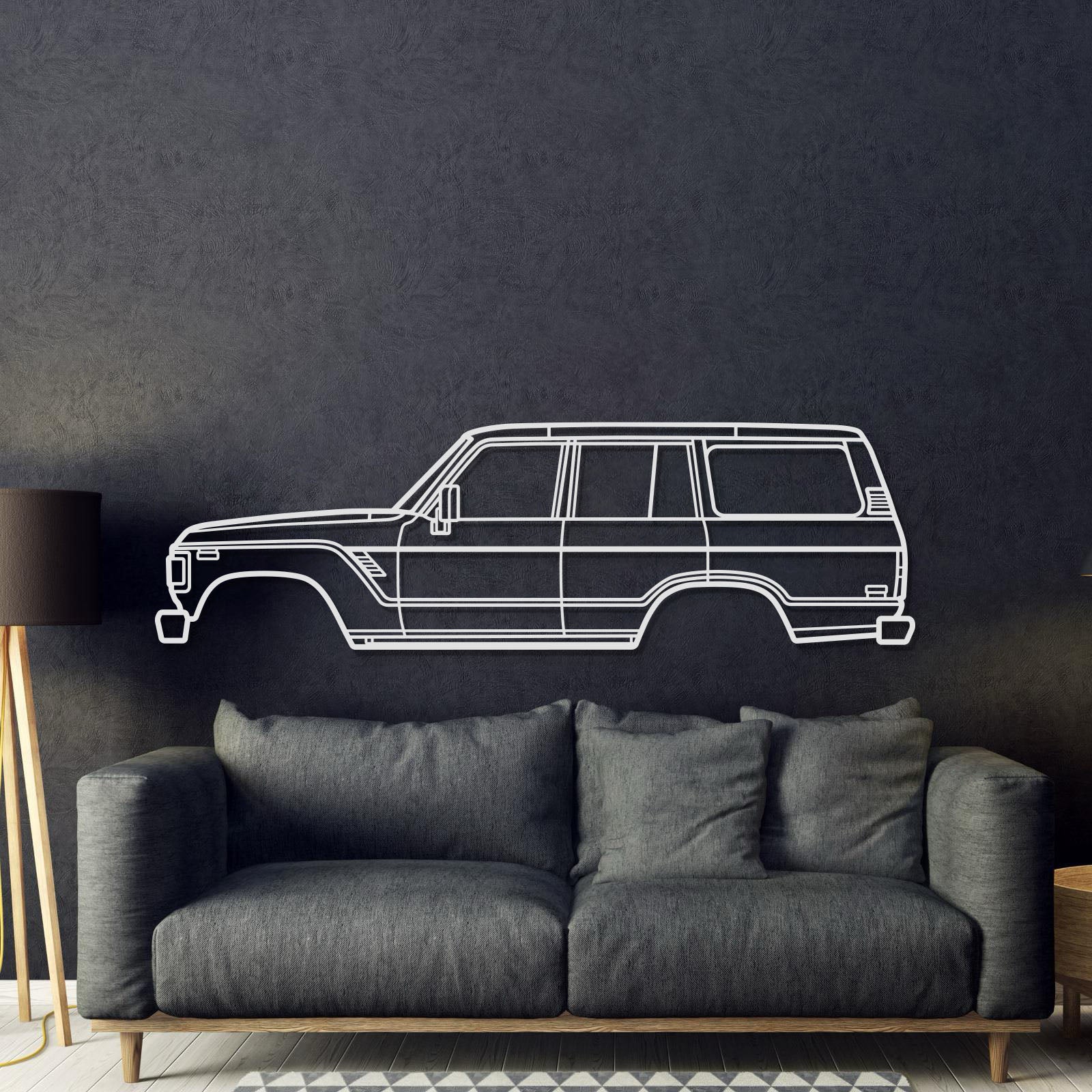 1980 Land Cruiser 4th Gen (J60) Metal Car Wall Art - MT0190