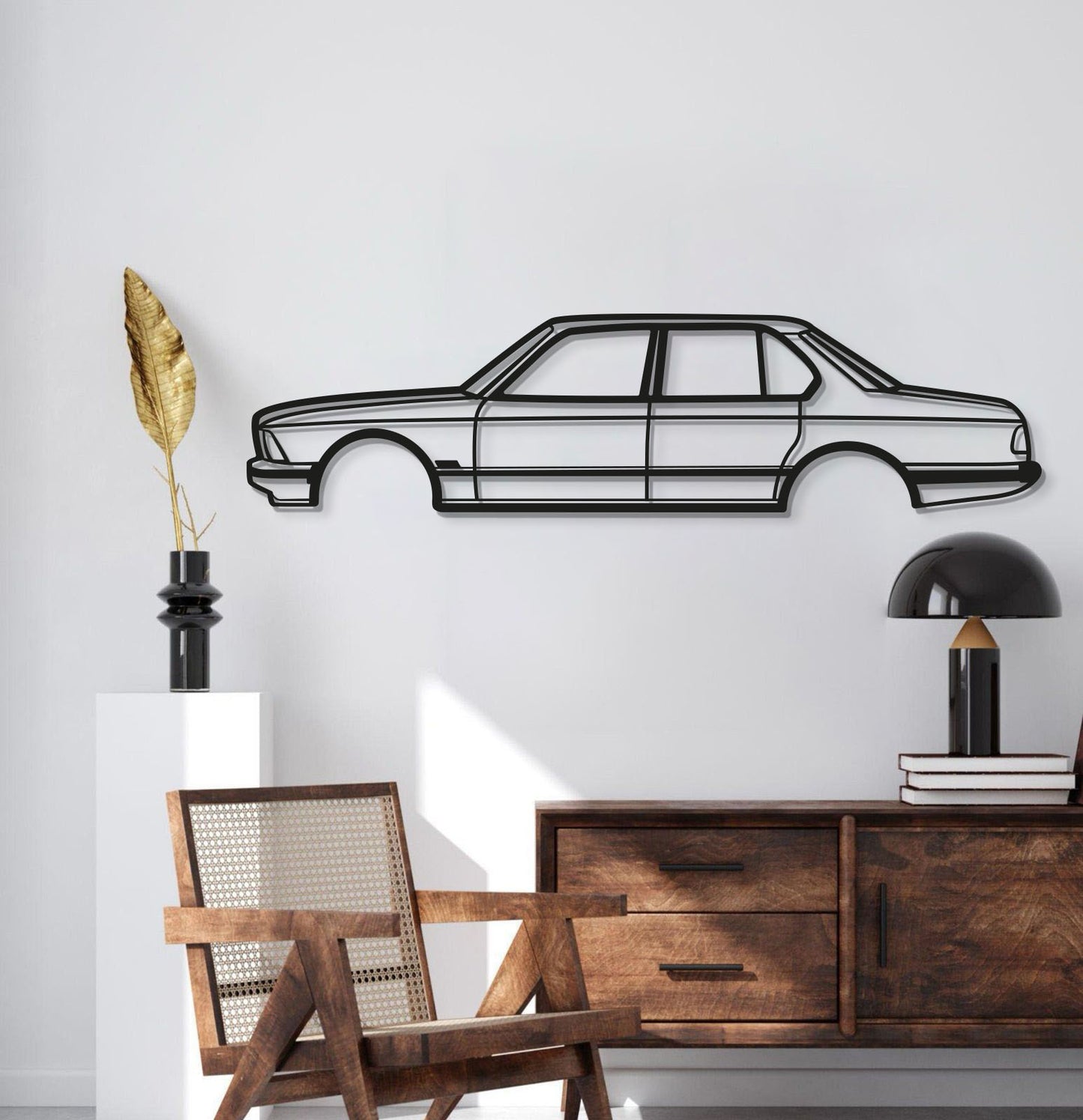 1981 7er Serie E23 Metall Auto Wandkunst - MT0193