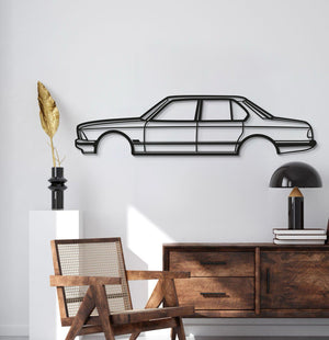 1981 7er Serie E23 Metall Auto Wandkunst - MT0193