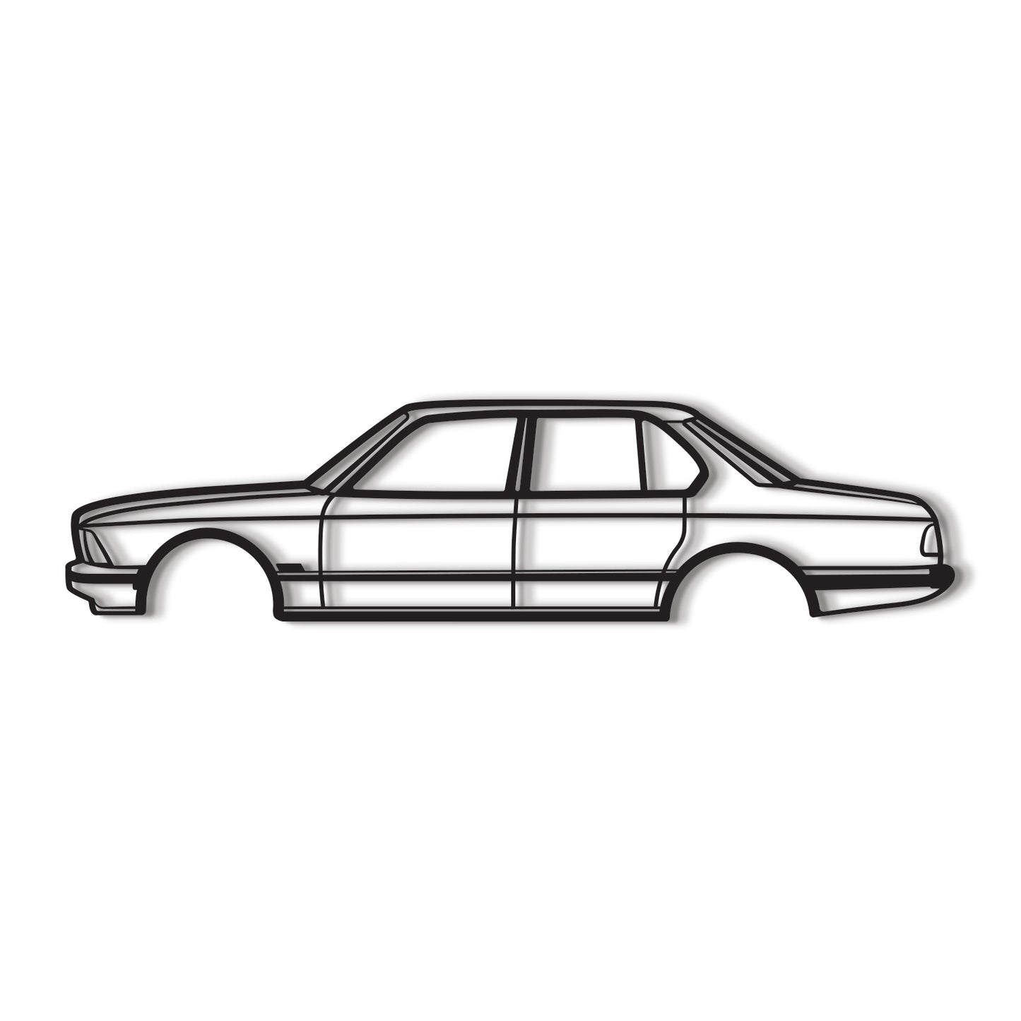 1981 7er Serie E23 Metall Auto Wandkunst - MT0193