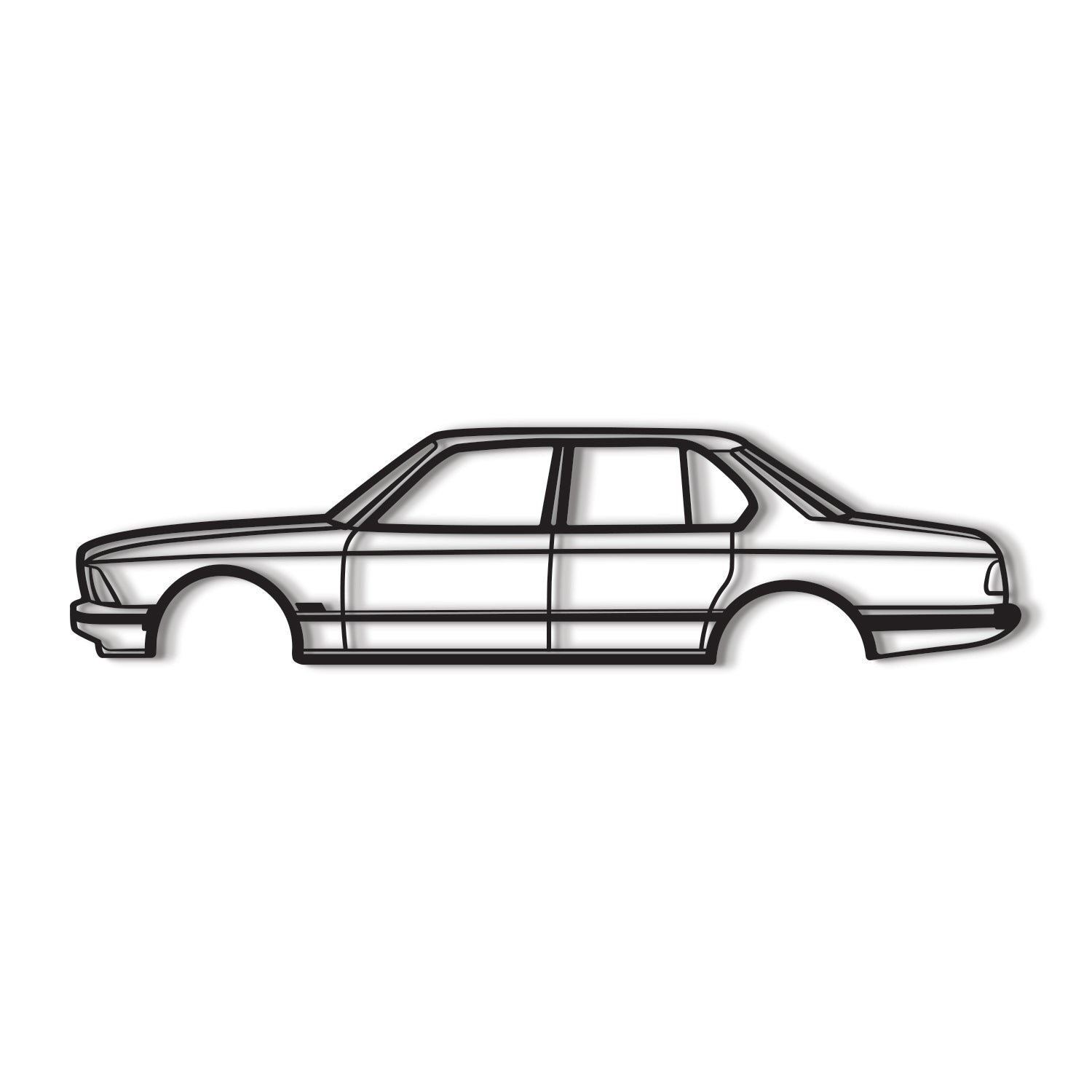 1981 7 Serie E23 Metal Car Wall Art - MT0193