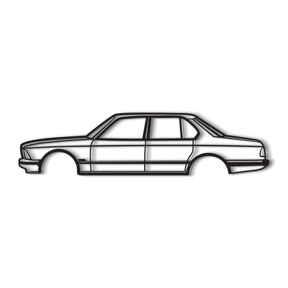 1981 7er Serie E23 Metall Auto Wandkunst - MT0193