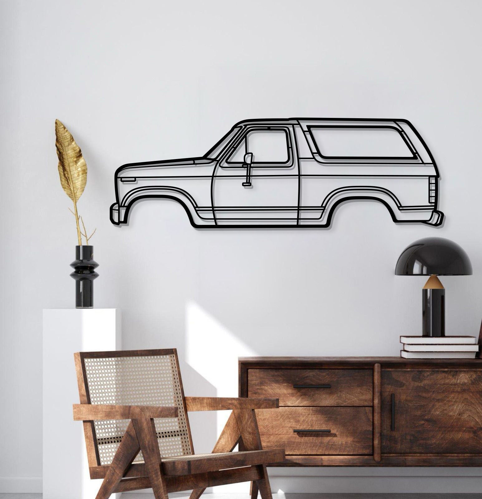 1983 Bronco Metal Car Wall Art - MT0196