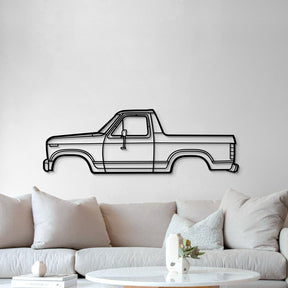 1983 Bronco Pickup Metal Car Wall Art - MT0197