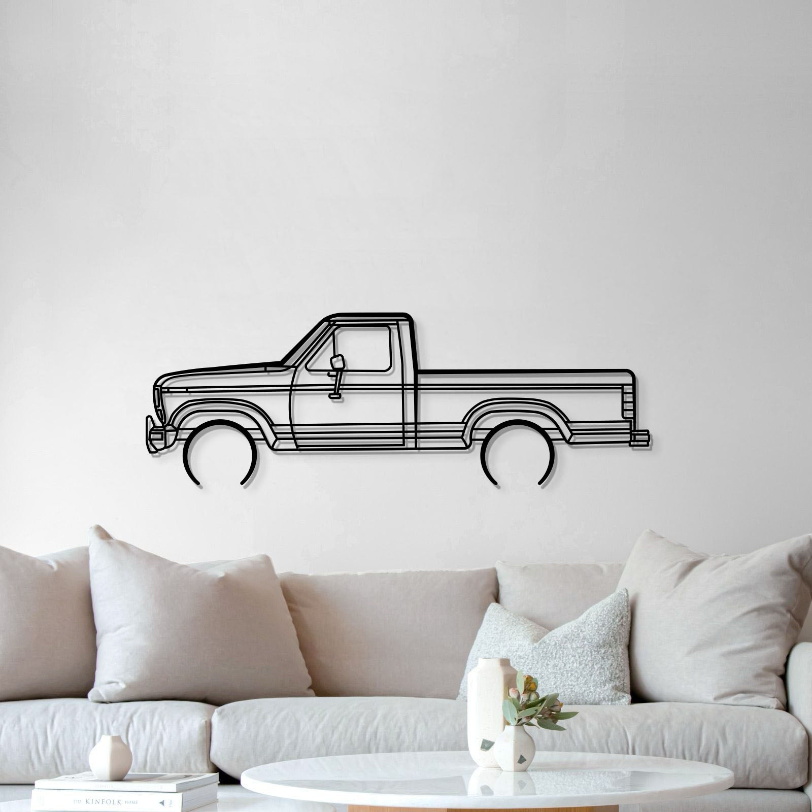 1986 F-150 XLT Metal Car Wall Art - MT0206