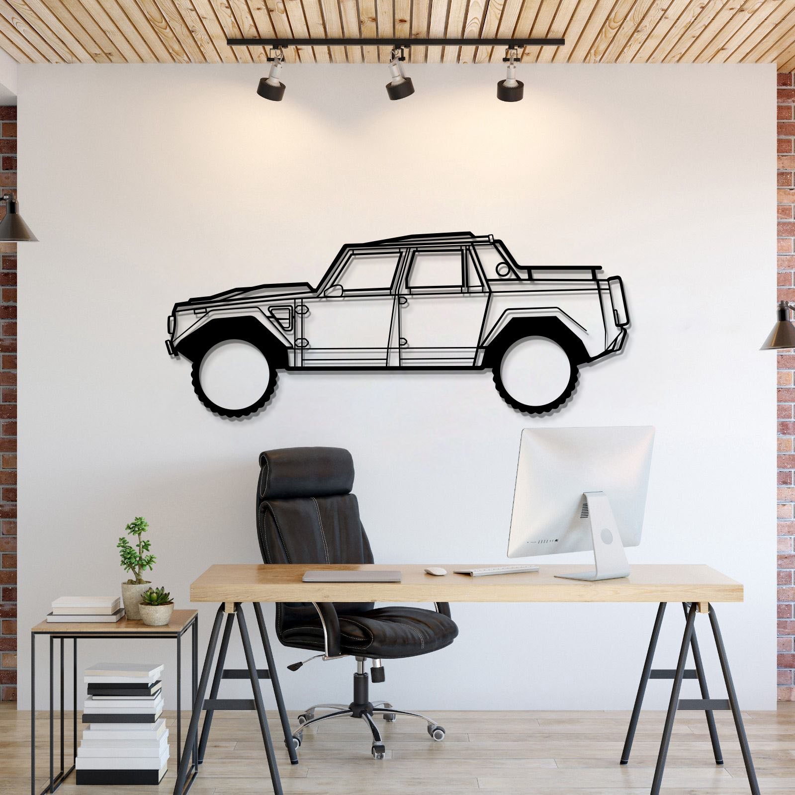 1986 LM002 Metal Car Wall Art - MT1193