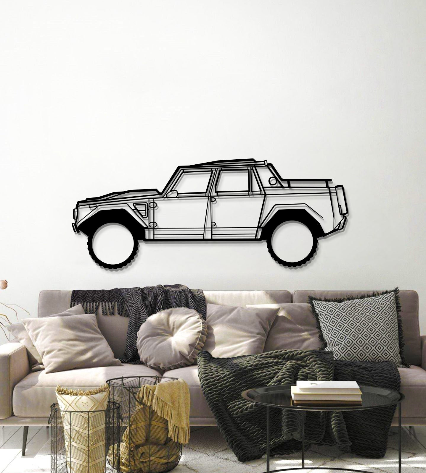 1986 LM002 Metal Car Wall Art - MT1193