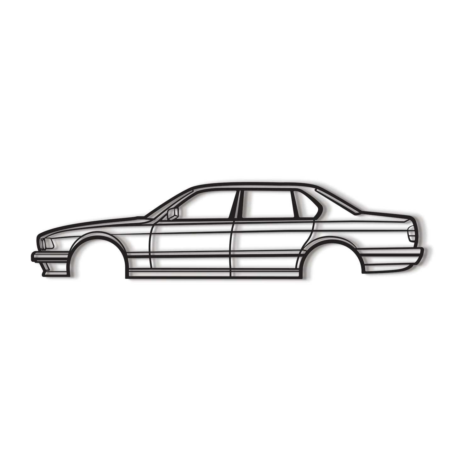 1987 E32 Metall Auto Wandkunst - MT0212