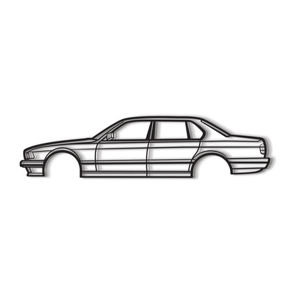 1987 E32 Metall Auto Wandkunst - MT0212