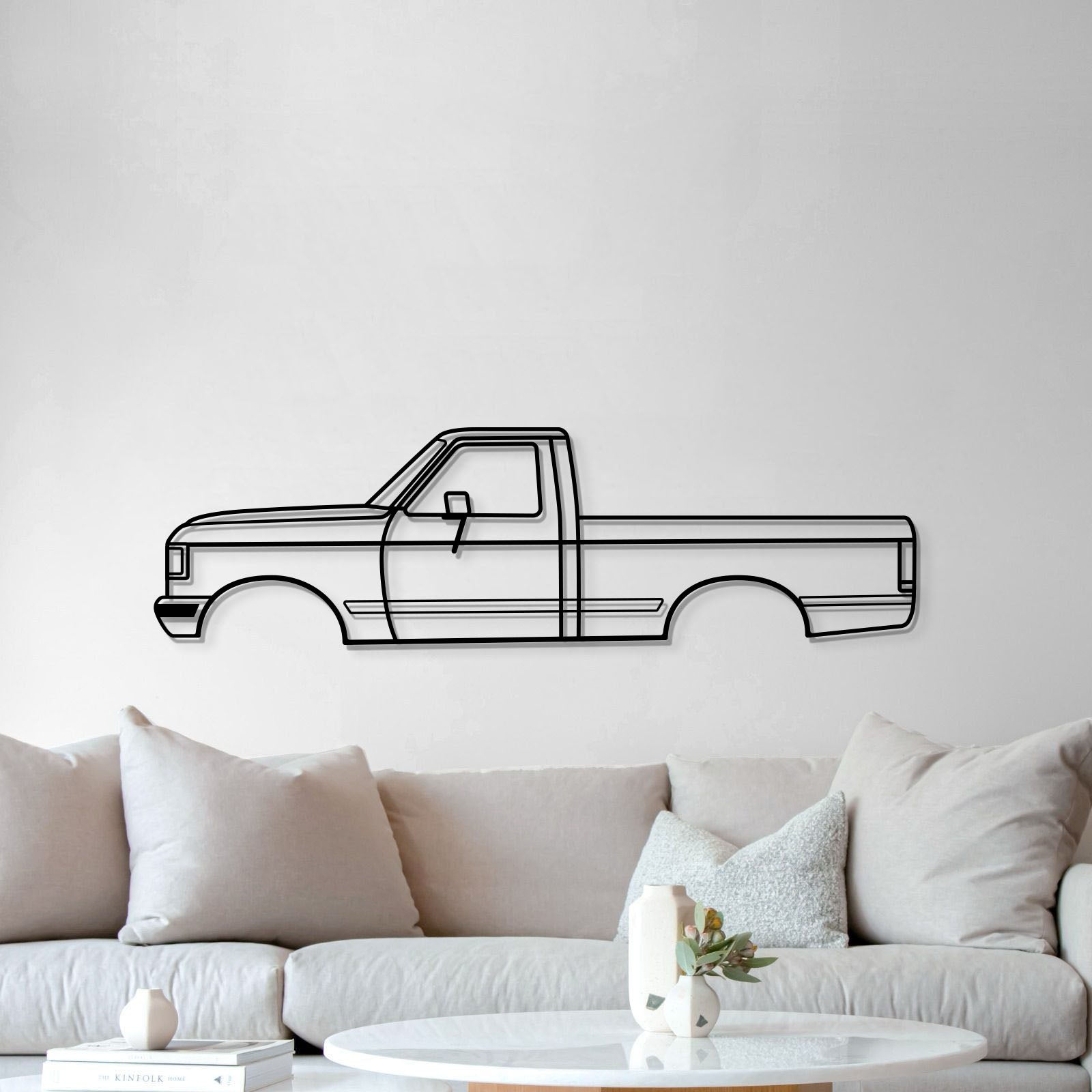 1987 F-150 8th Gen Metal Car Wall Art - MT0213