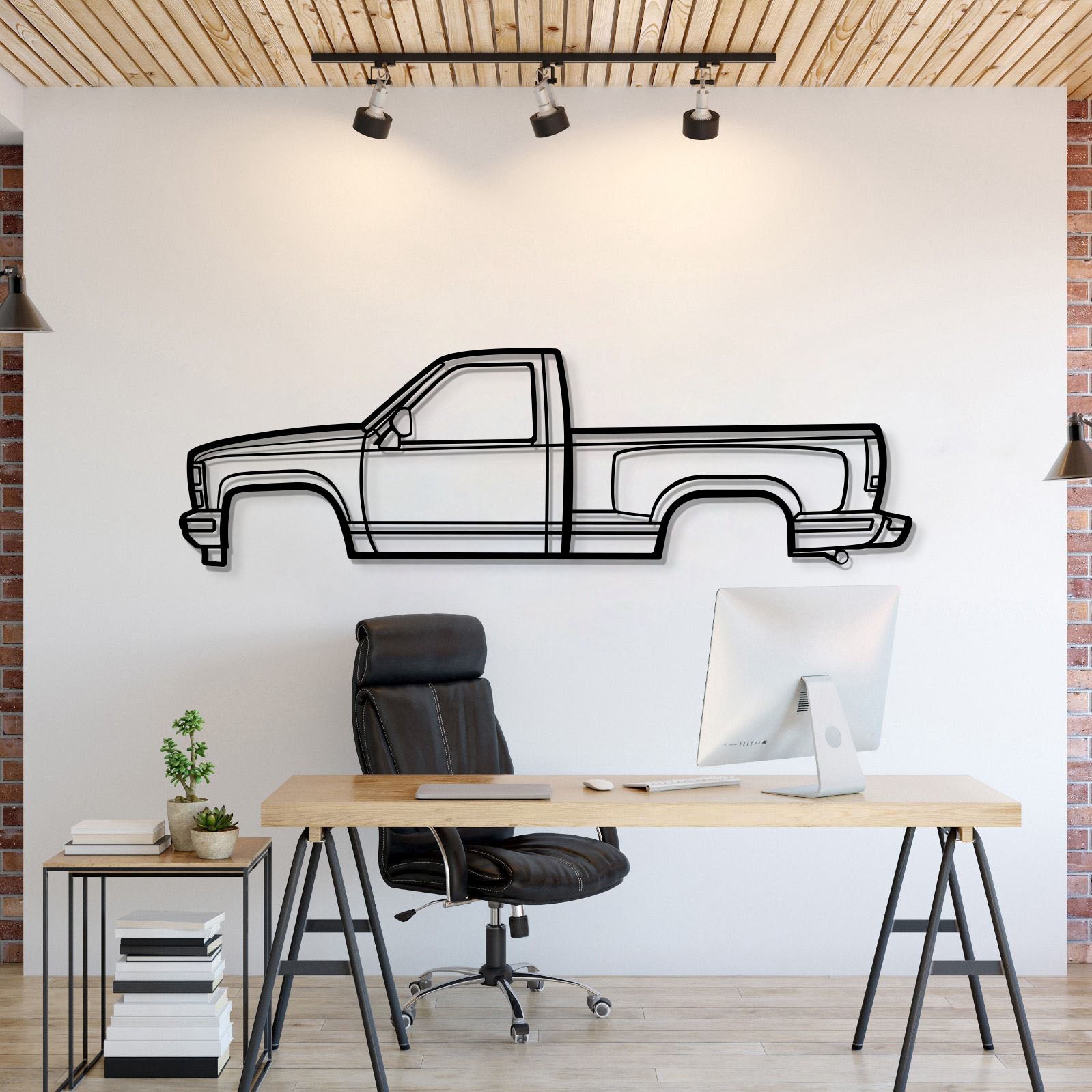 1988 K1500 Silverado Metal Car Wall Art - MT0218