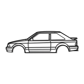 1988 Escort XR3I  Metal Car Wall Art - MT0215