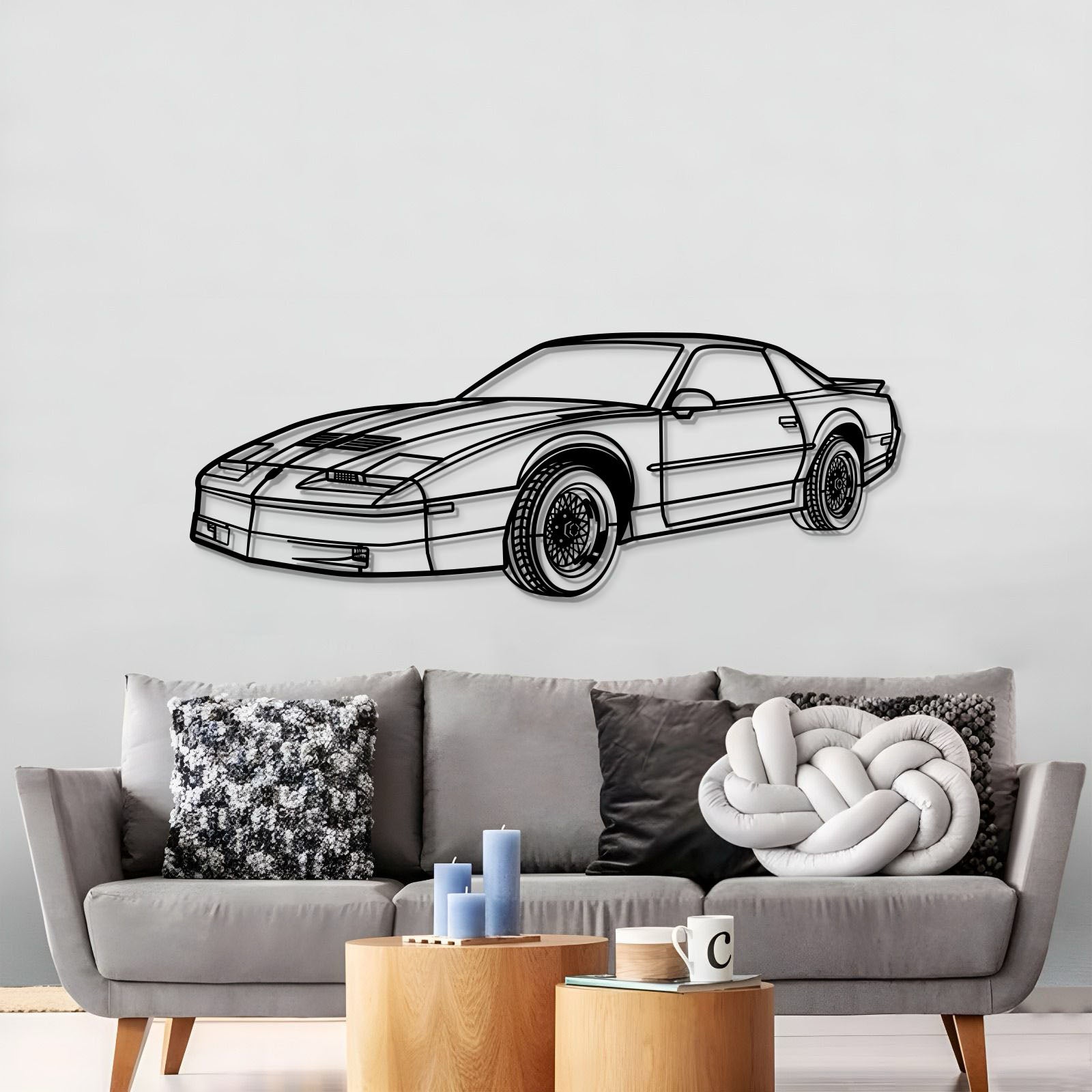 1988 Trans AM Perspective Metal Car Wall Art - MT1186