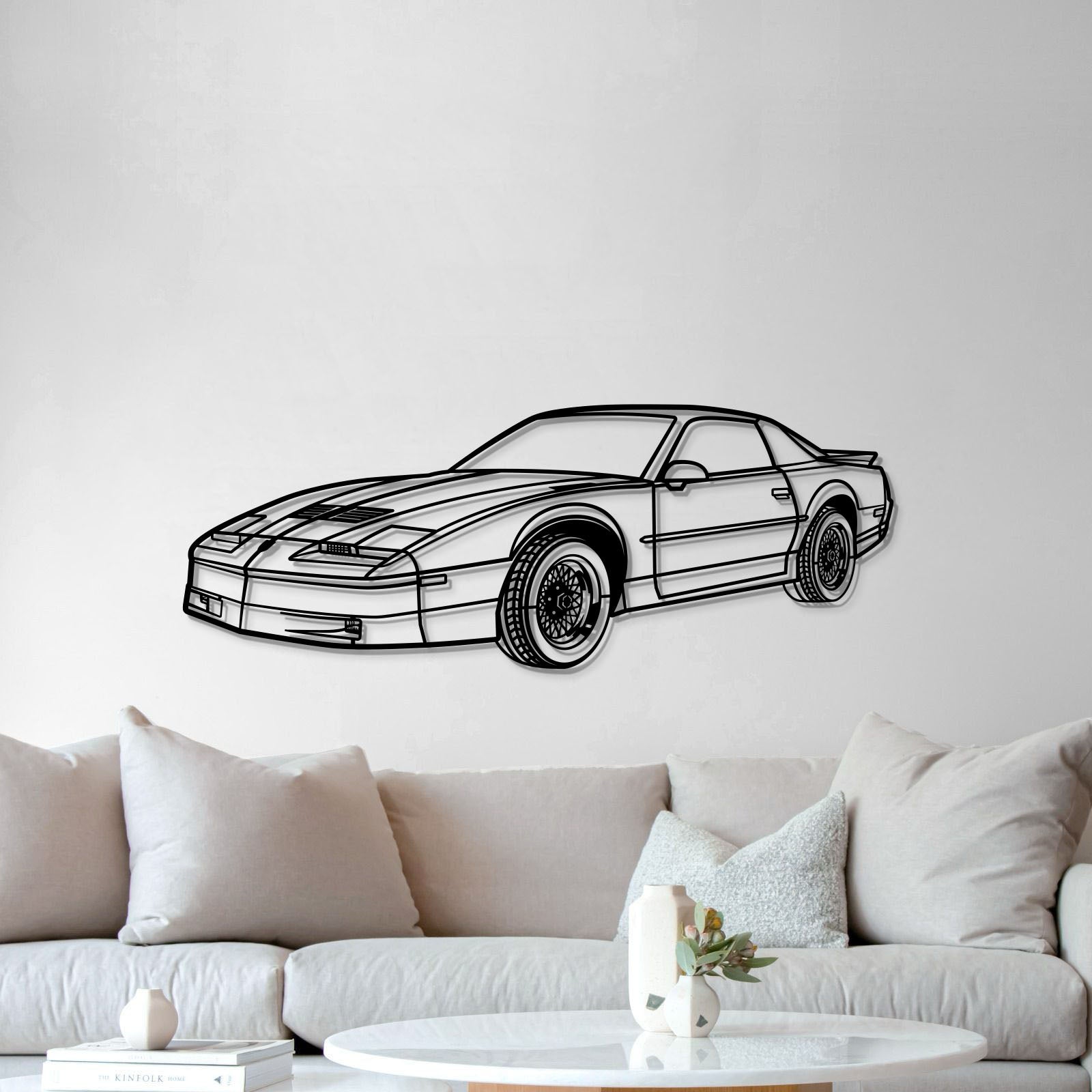1988 Trans AM Perspective Metal Car Wall Art - MT1186