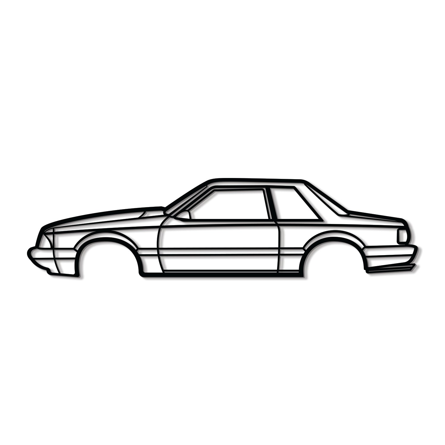 1989 Mustang Foxbody Metal Car Wall Art - MT0225