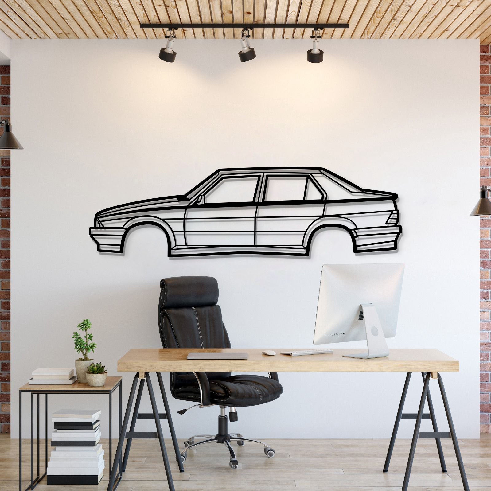 1990 75 Metal Car Wall Art - MT0227