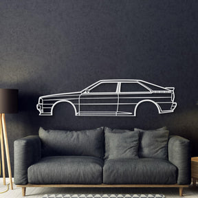 1990 Quattro Metal Car Wall Art - MT0230