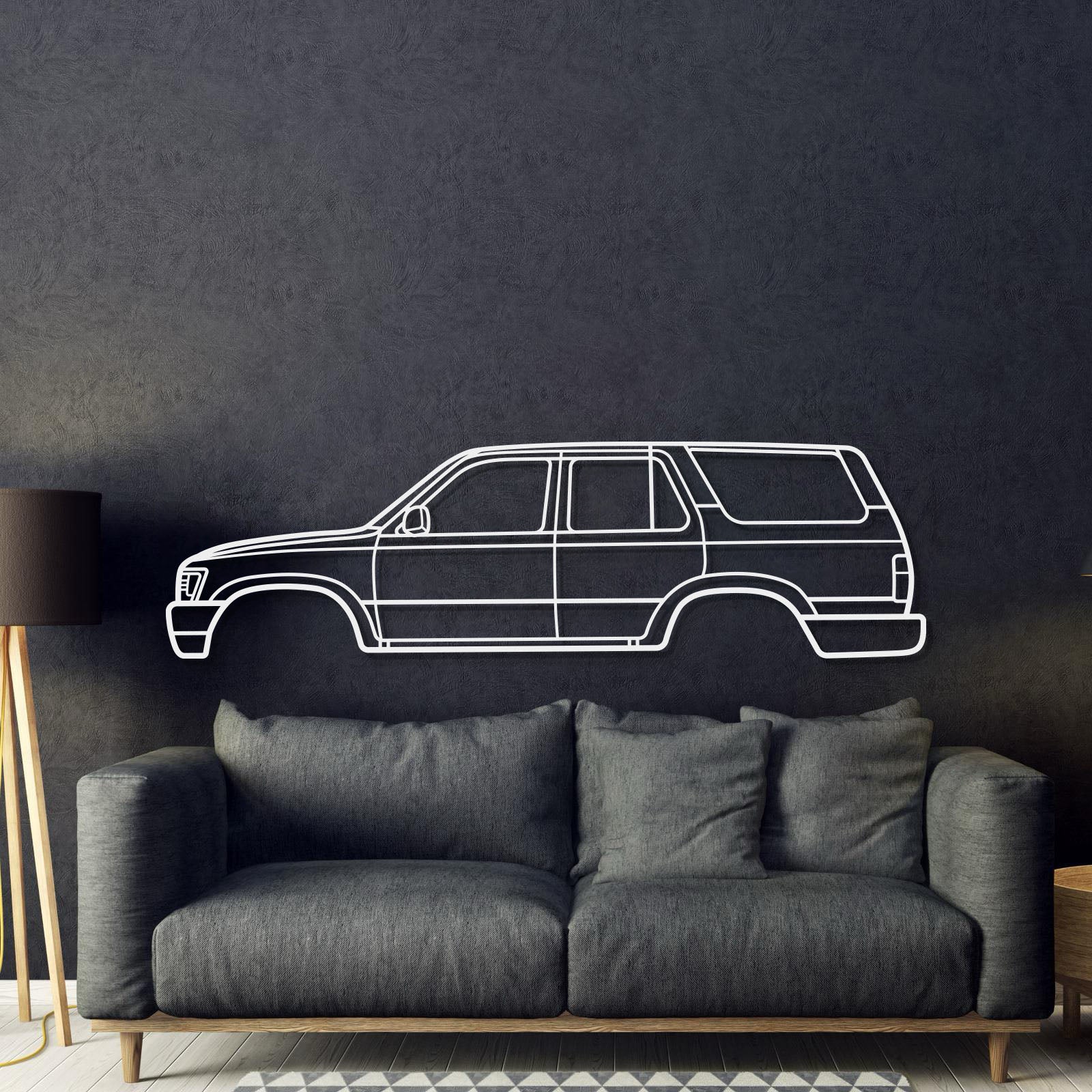 1990 4Runner 2nd Gen (N120) Metal Car Wall Art - MT0226