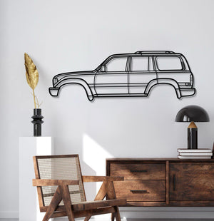 Land Cruiser 80‑Series J80 (1990) laser cut metal wall décor – rugged off‑road vehicle art
