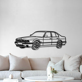 1991 E34 M5 Perspective Metal Car Wall Art - MT1141