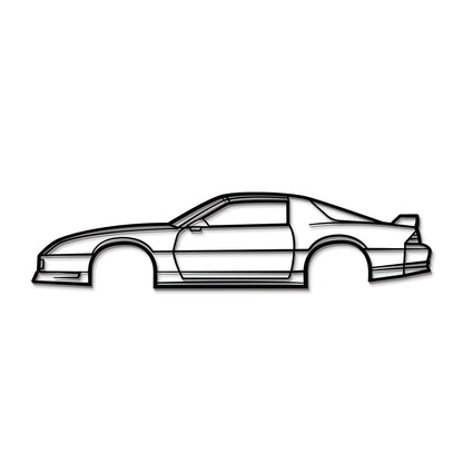 Collector edition Chevrolet Camaro Z28 1991 metal car wall decoration