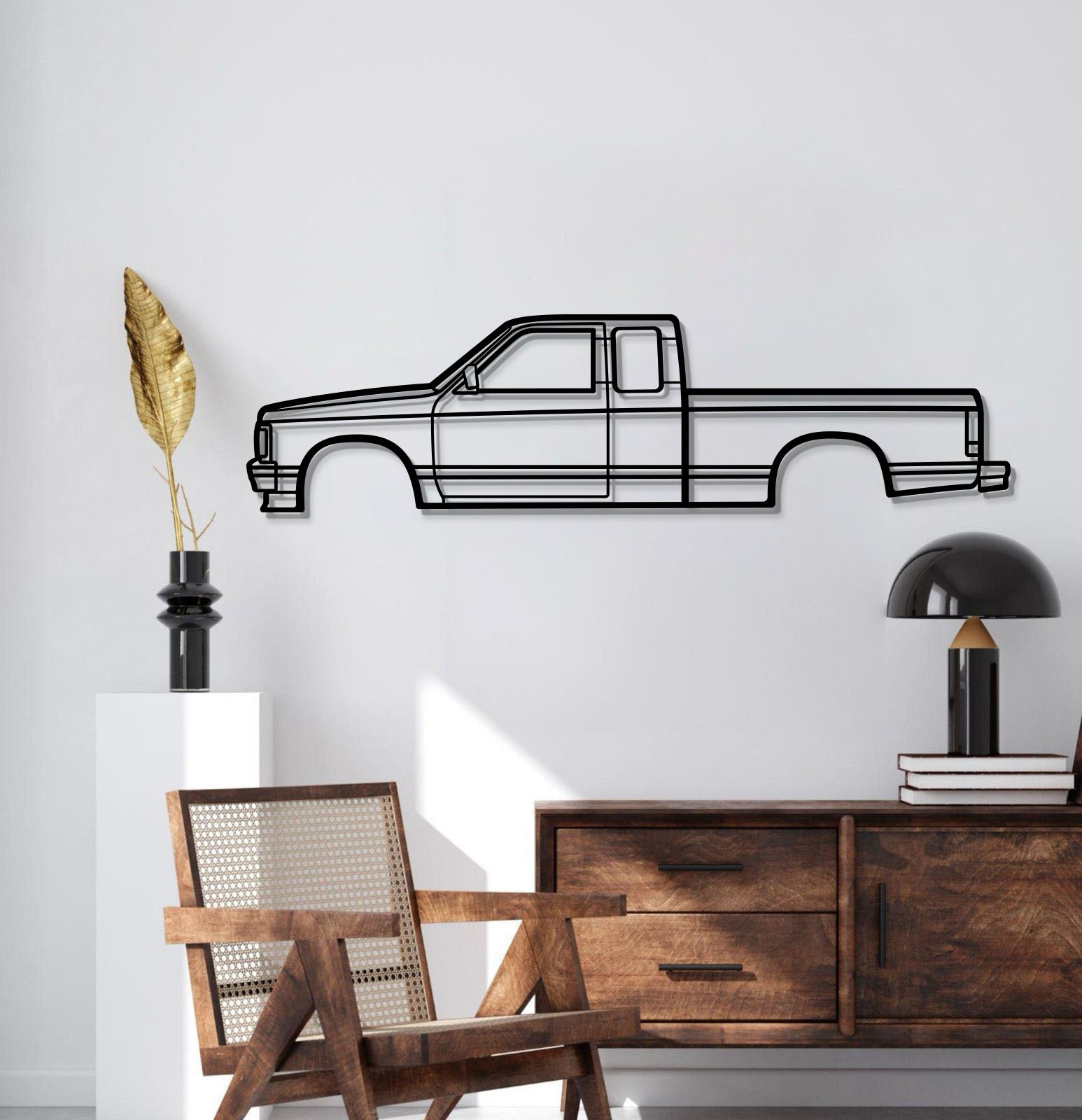 1991 S10 truck metal wall decor – laser‑cut automotive silhouette