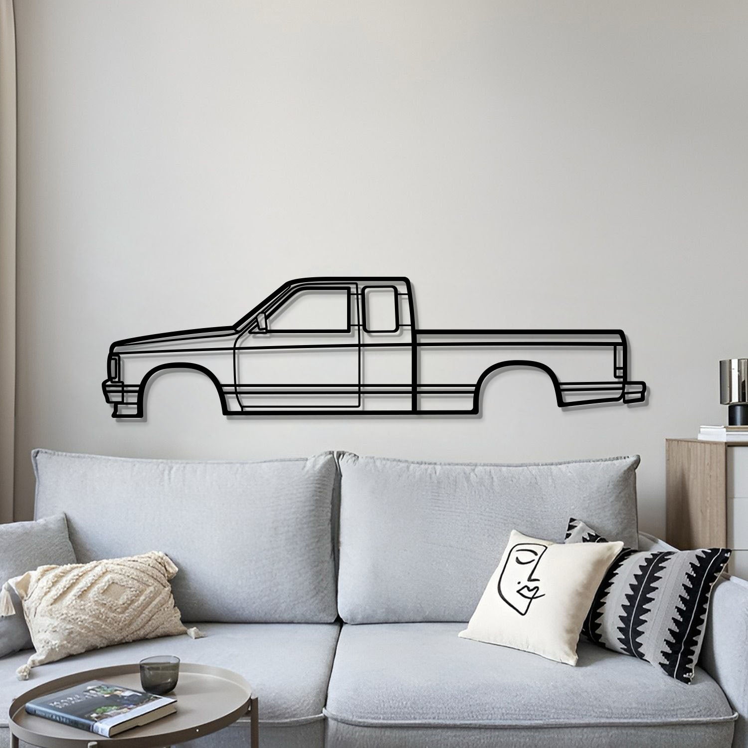 1991 S10 Metal Car Wall Art - MT0237