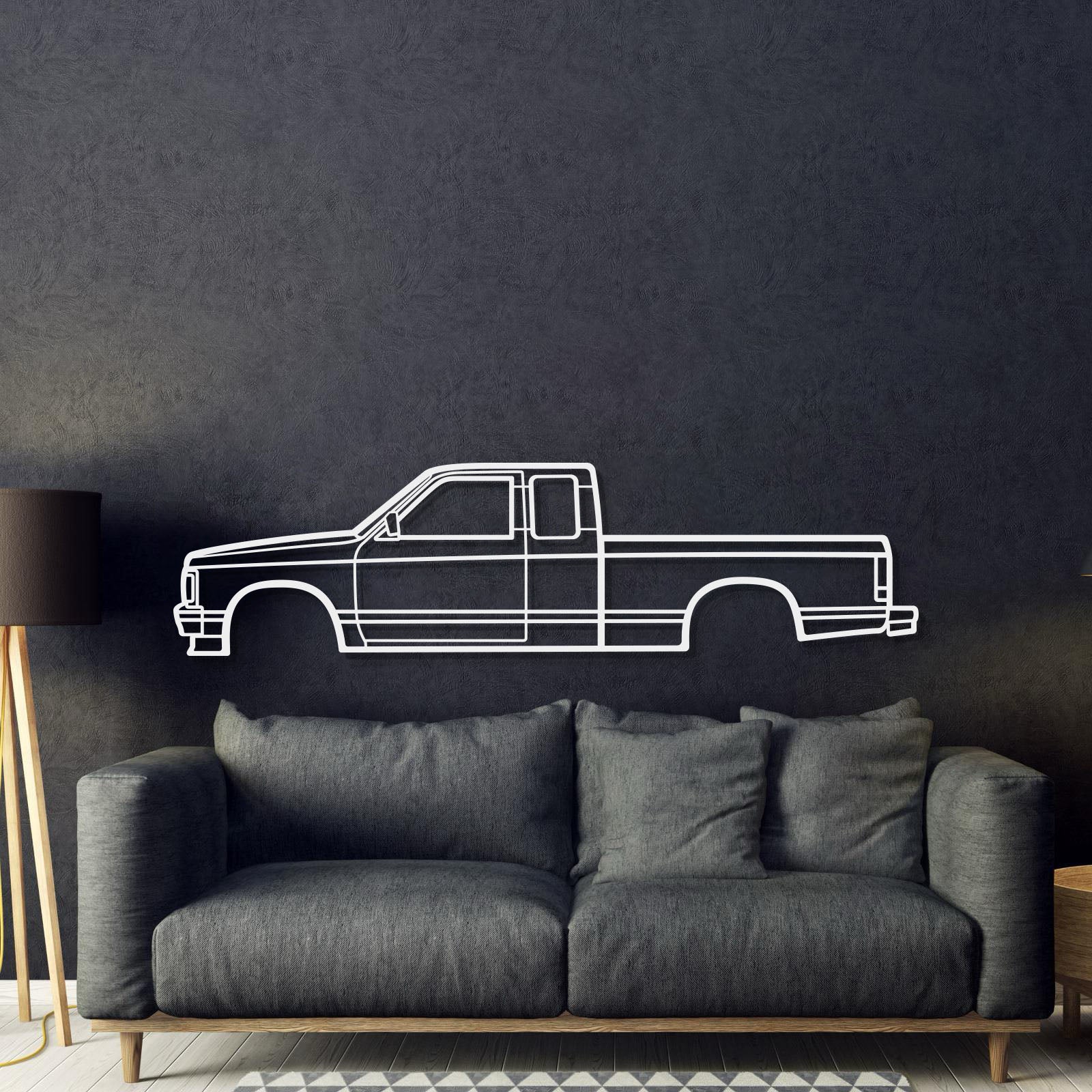 1991 S10 Metal Car Wall Art - MT0237