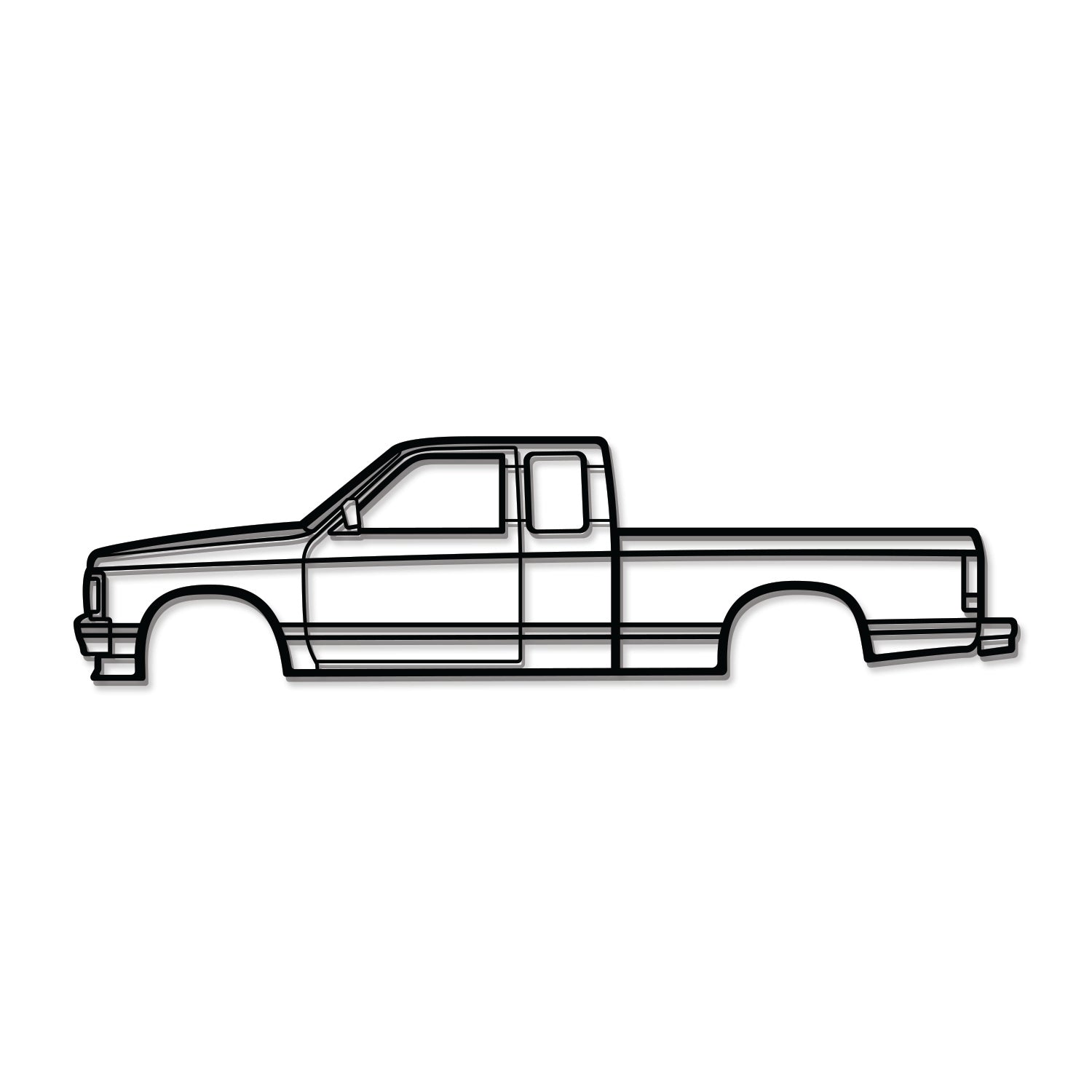 1991 Chevy S10 laser‑cut steel wall decor – vehicle enthusiast gift