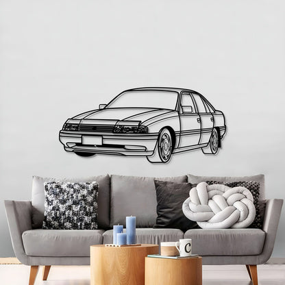 1991 Holden Commodore VN perspective car silhouette metal wall art for car lovers