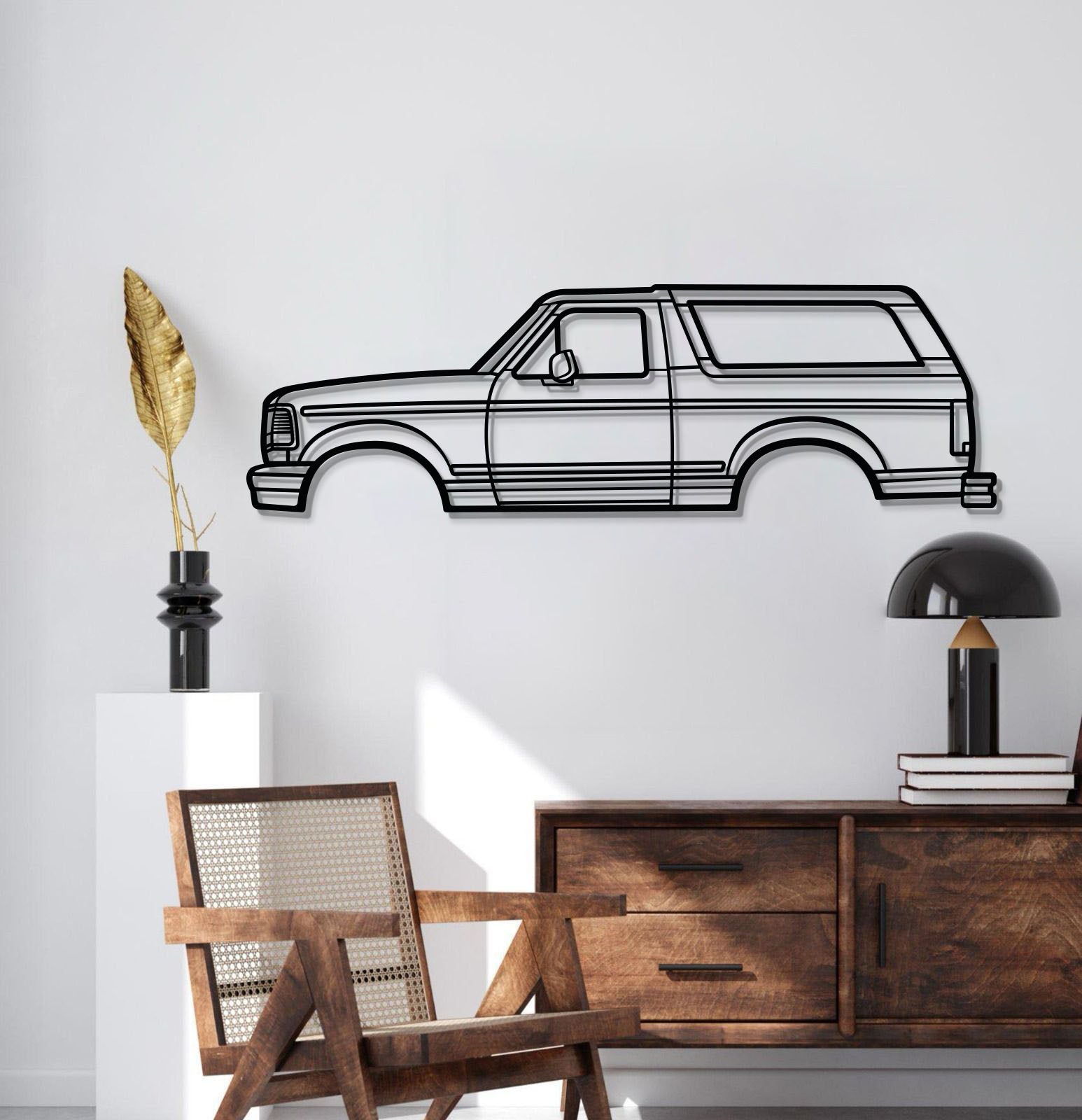 1992 Bronco 5th Gen Metal Car Wall Art - MT0238