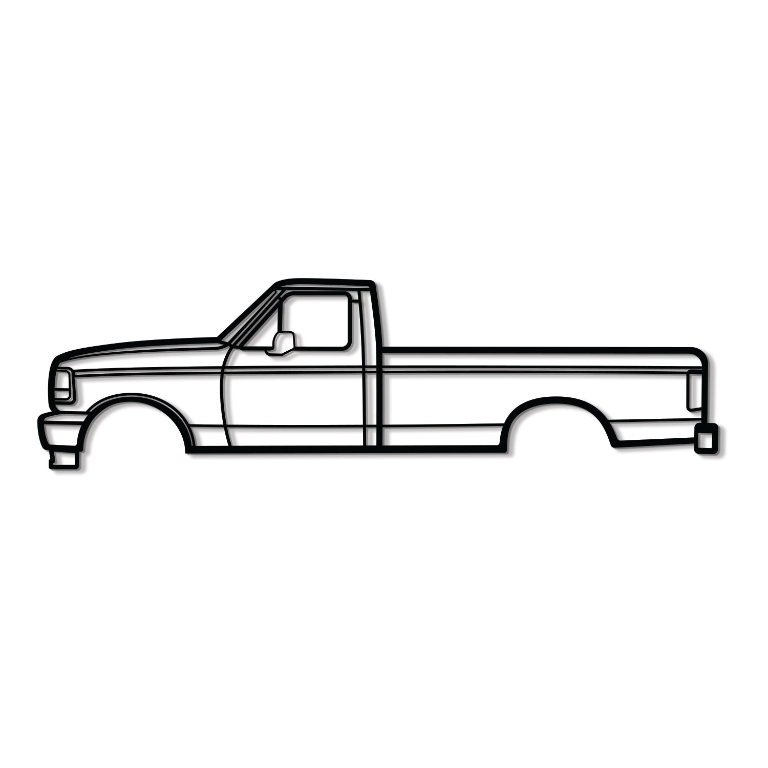 1993 F-150 9th Gen Metal Car Wall Art - MT0243