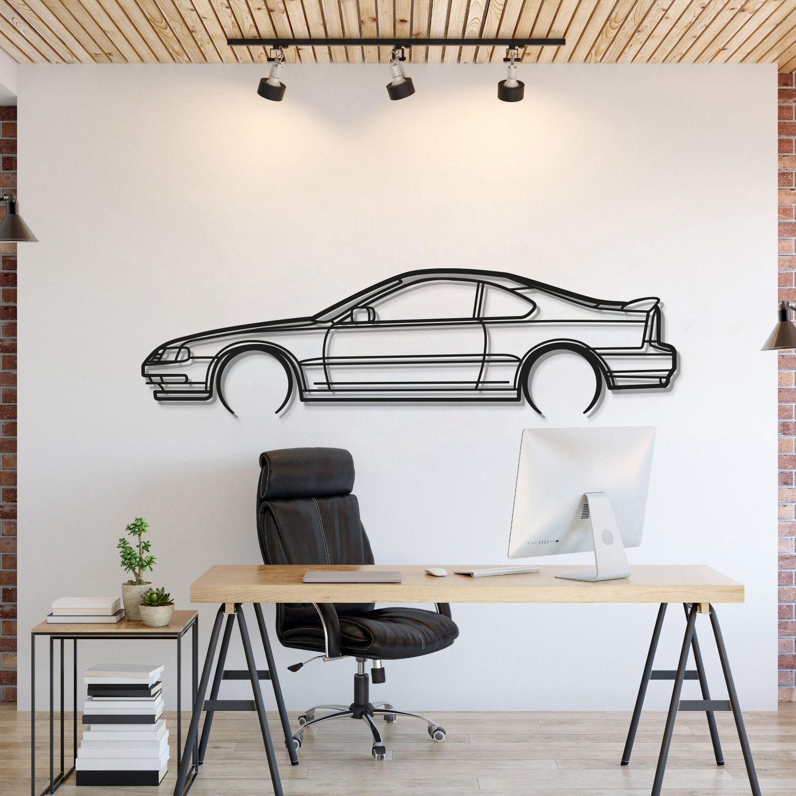 1993 Gen 4 Detailed Metal Car Wall Art - MT0244