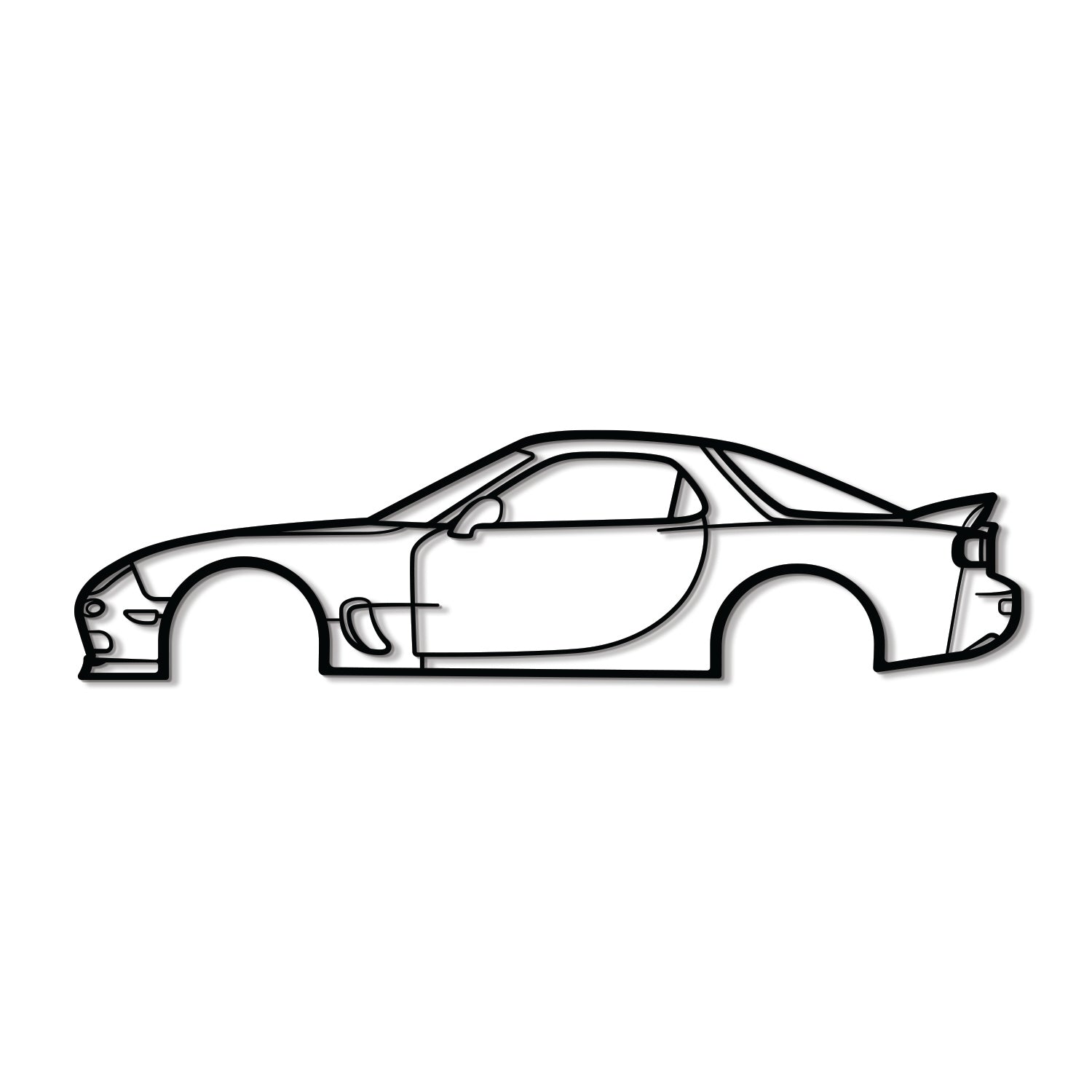 RX-7 Metal Car Wall Art - MT0248