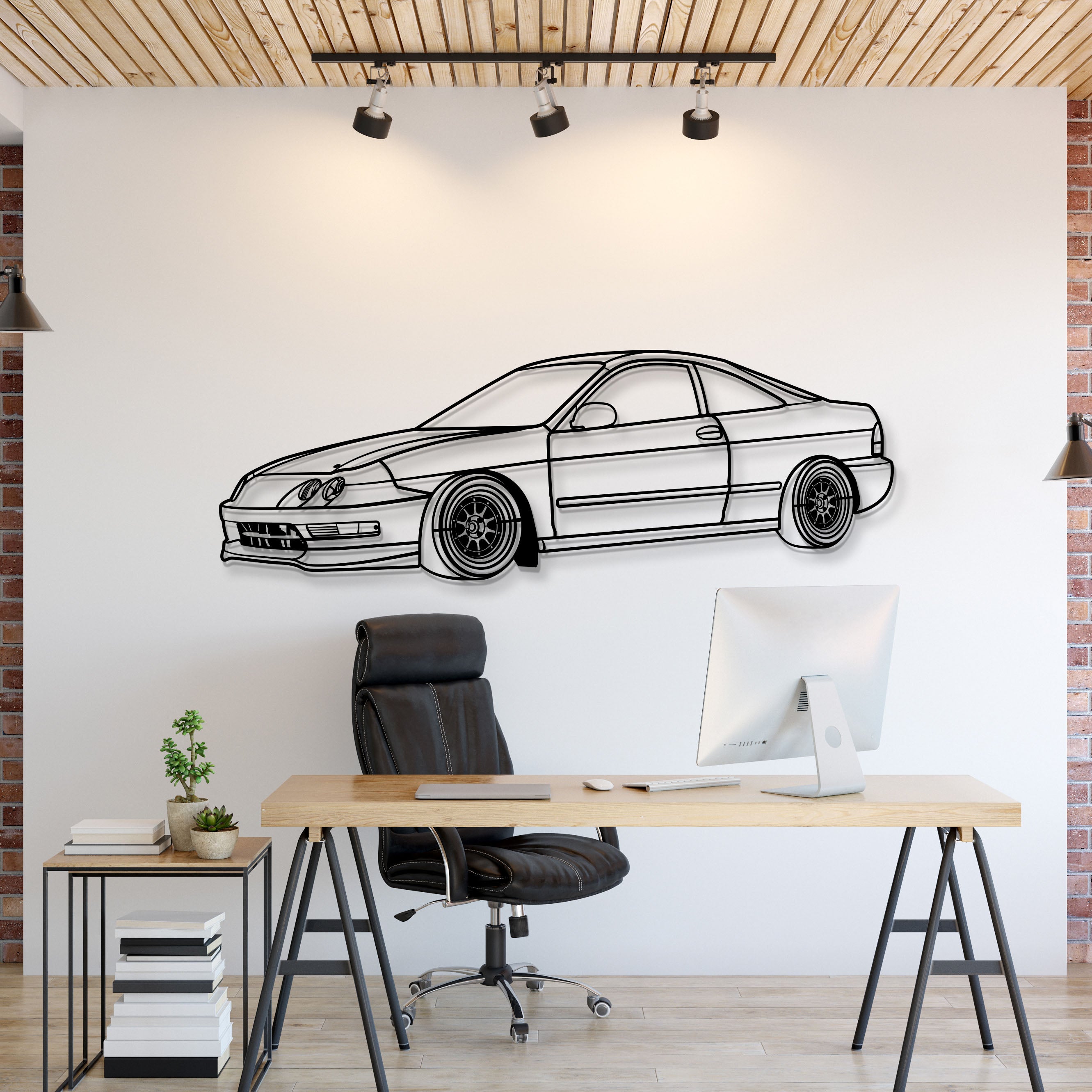 1994 Integra Perspective Metal Car Wall Art - MT1308