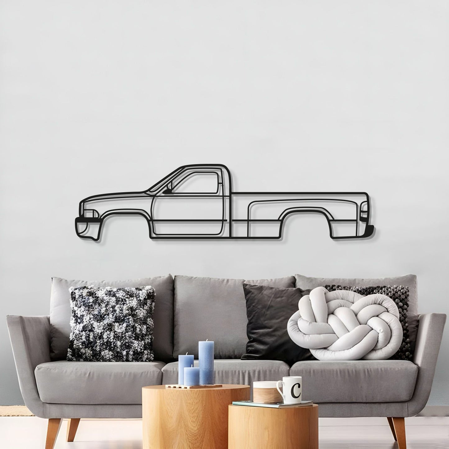 1994 Ram 3500 2nd Gen Metal Car Wall Art - MT0253