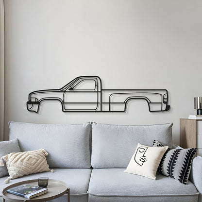 1994 Ram 3500 2nd Gen Metal Car Wall Art - MT0253