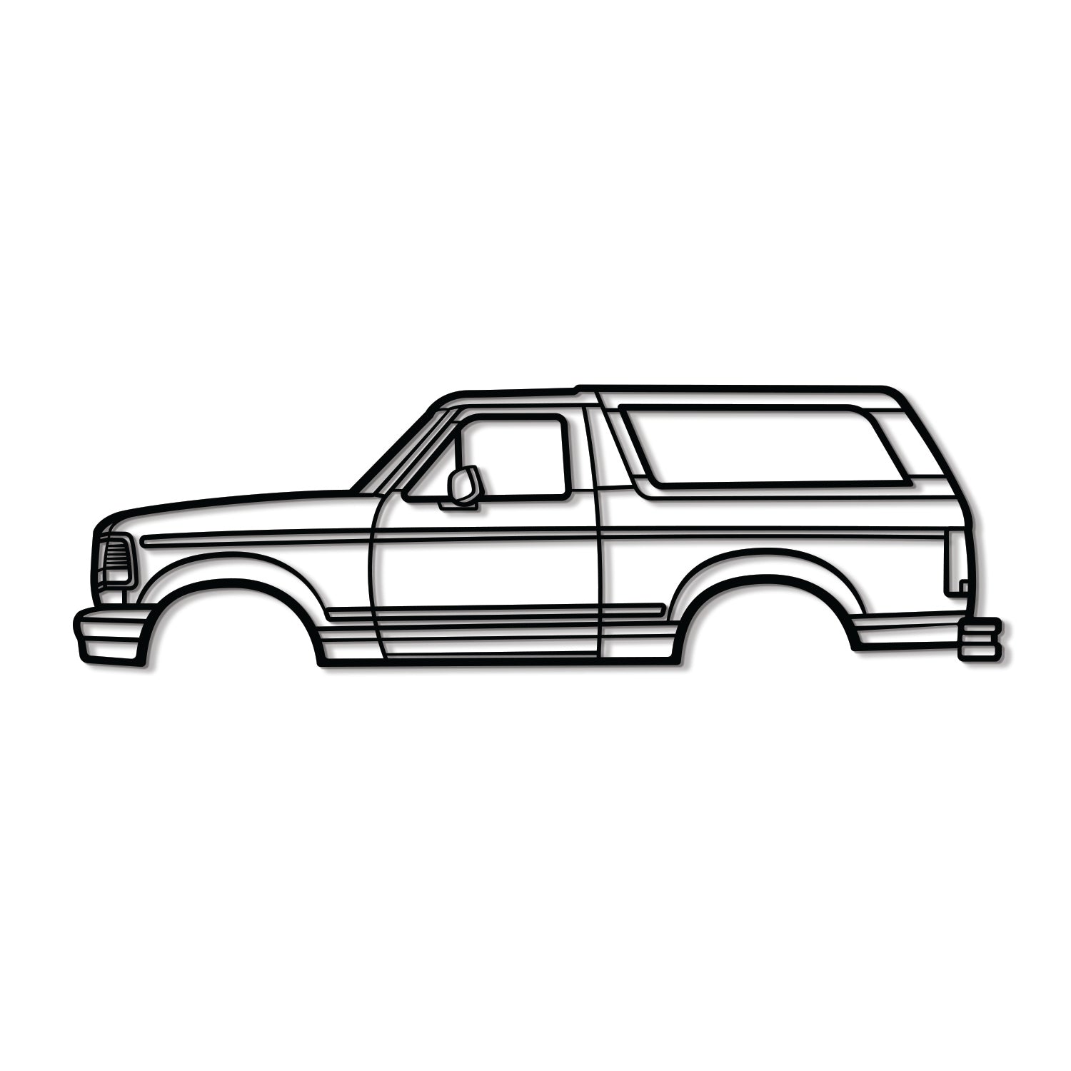 1994 Bronco Metal Car Wall Art - MT0251