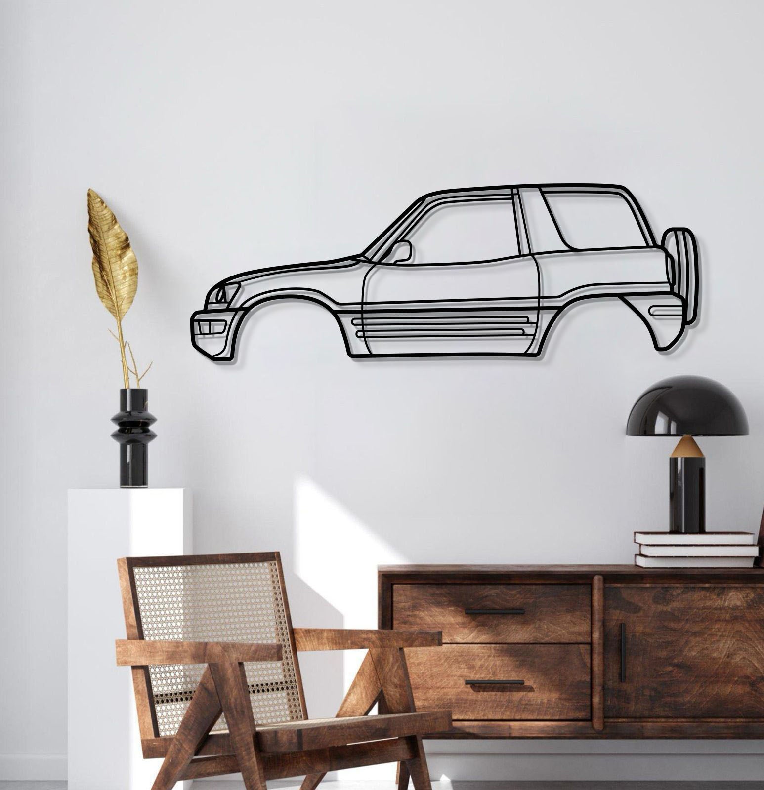 1996 RAV4 1st Gen (XA10) Metal Car Wall Art - MT0258