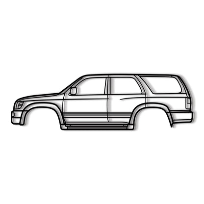 Laser cut steel Toyota 4Runner 3rd Gen N180 1996 wall art perfect for car enthusiasts