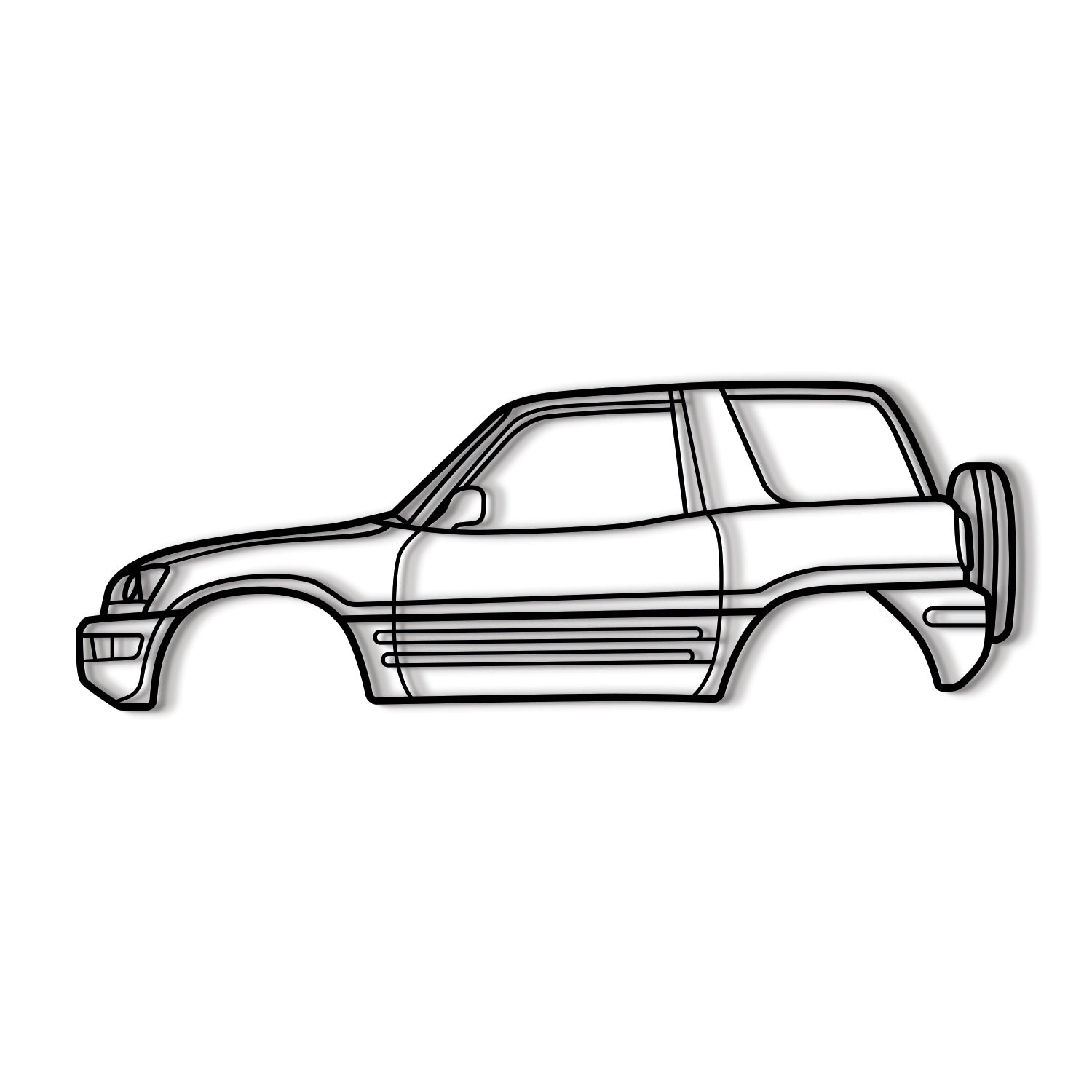 1996 RAV4 1st Gen (XA10) Metal Car Wall Art - MT0258