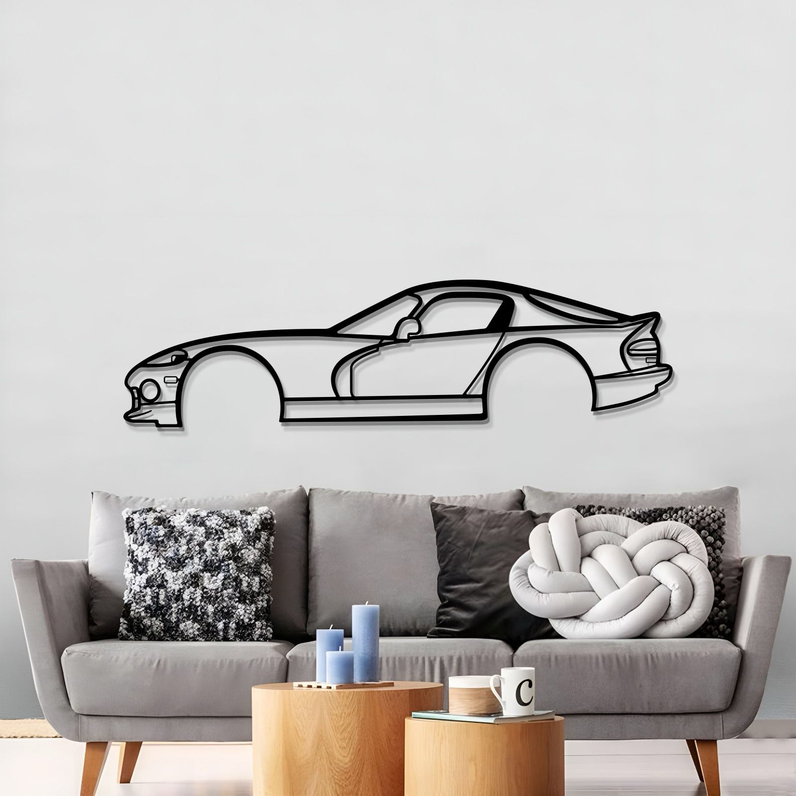 1997 Viper GTS Metal Car Wall Art - MT0263