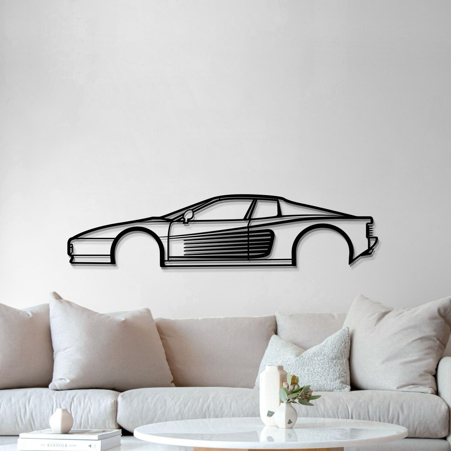1998 Testarossa Metal Car Wall Art - MT0271