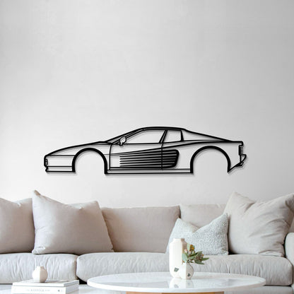 1998 Testarossa Metal Car Wall Art - MT0271